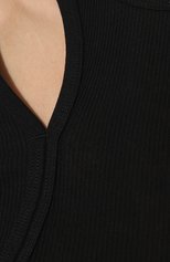Женский хлопковый пуловер HELMUT LANG черного цвета, арт. M07HW504 | Фото 5 (Рукава: Длинные; Длина (для топов): Стандартные; Материал внешний: Хлопок; Женское Кросс-КТ: Пуловер-одежда; Стили: Минимализм)