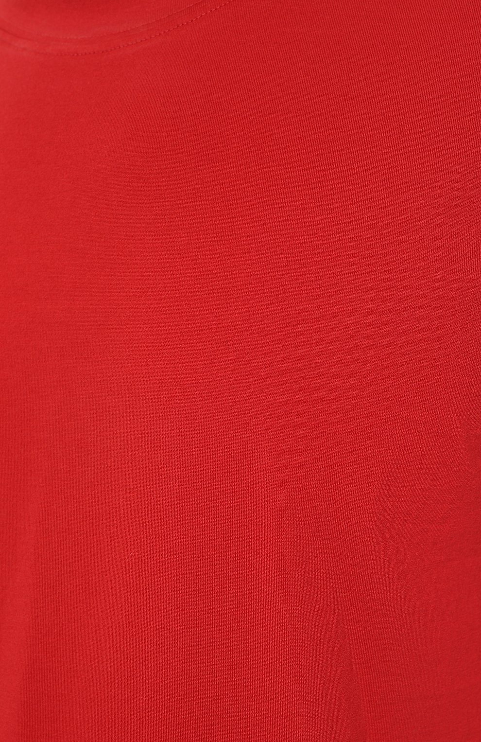 Мужская хлопковая футболка  BRUNELLO CUCINELLI красного цвета, арт. M0T611308 | Фото 5 (Принт: Без принта; Рукава: Короткие; Длина (для топов): Стандартные; Материал внешний: Хлопок; Размерность: Маломерит; Стили: Кэжуэл)