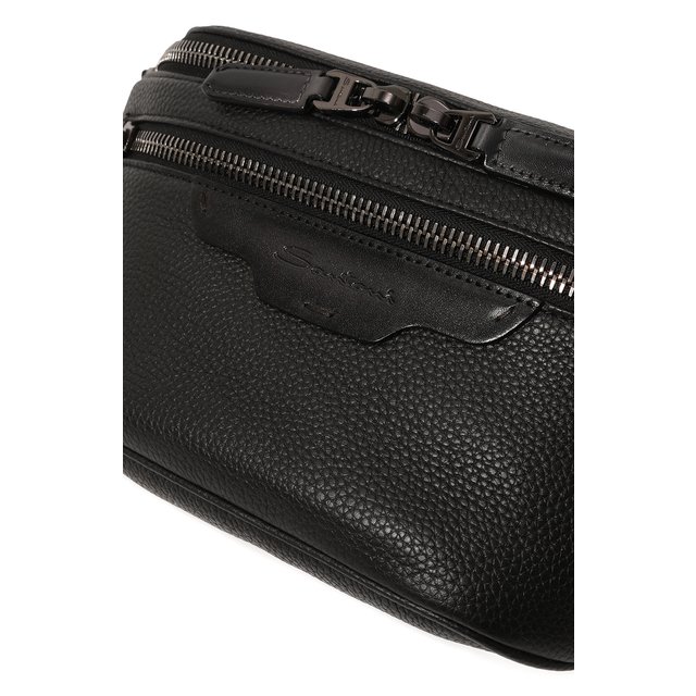 фото Кожаная поясная сумка santoni