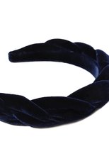 Женский ободок для волос ALEXANDRE DE PARIS темно-синего цвета, арт. THB-17495-20 M | Фото 4 (Материал: Текстиль)