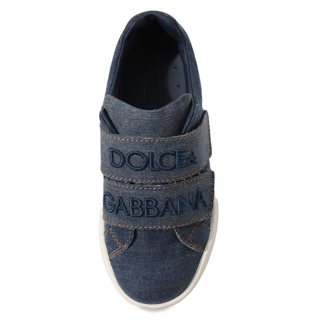 Текстильные кеды Dolce & Gabbana DA5113/AT254/24-28 Фото 4