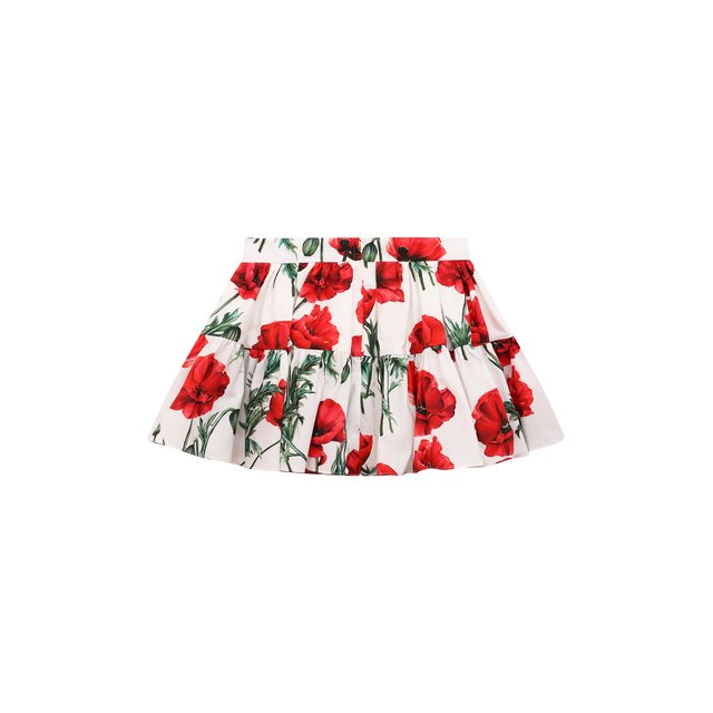 Хлопковая юбка Dolce & Gabbana L54I49/HS501/8-14 Фото 2