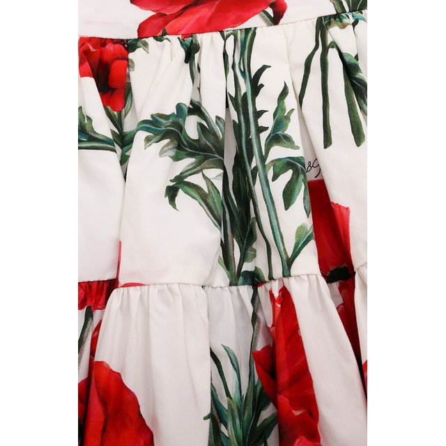 Хлопковая юбка Dolce & Gabbana L54I49/HS501/8-14 Фото 3