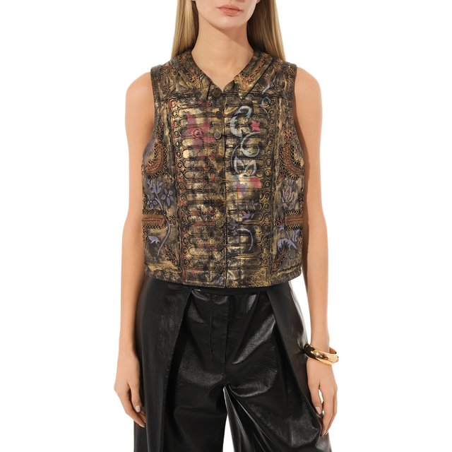 фото Кожаный жилет ralph lauren