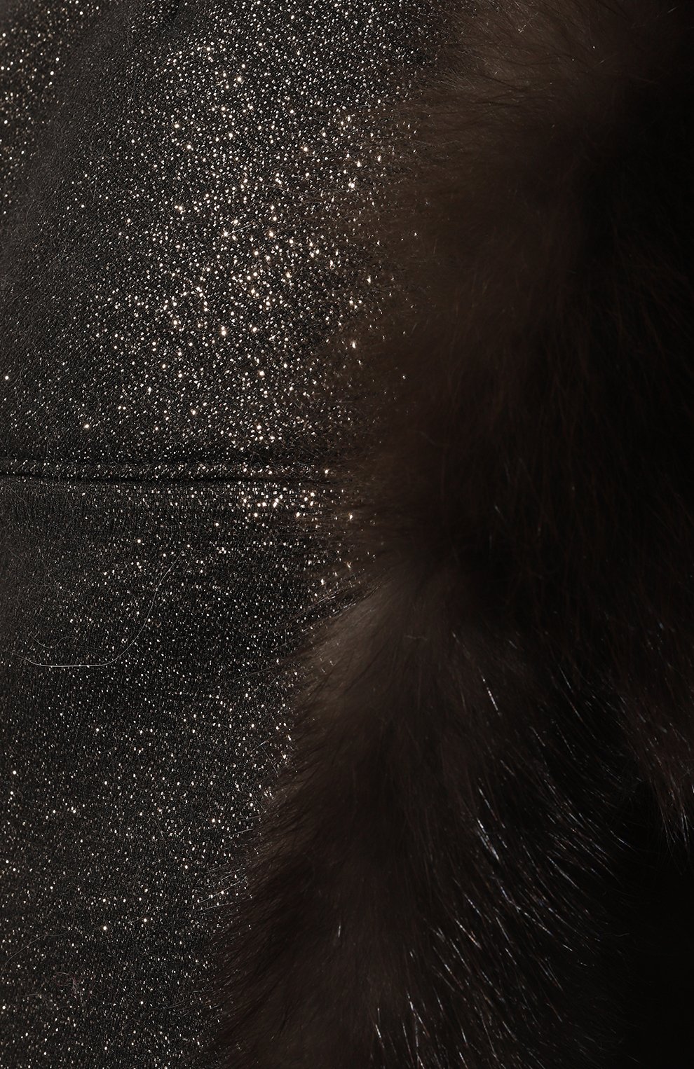 Женская шапка-ушанка из меха соболя BLACK SABLE черного цвета, арт. BS-005F8 | Фото 4 (Материал: Текстиль, Кашемир, Шерсть, Натуральный мех)