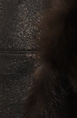 Женская шапка-ушанка из меха соболя BLACK SABLE черного цвета, арт. BS-005F8 | Фото 4 (Материал: Текстиль, Кашемир, Шерсть, Натуральный мех)