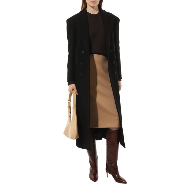 фото Шерстяная юбка boss