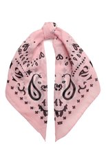 Женский хлопковый платок DESTIN розового цвета, арт. DDS3MAT/C0TBA | Фото 1 (Принт: С принтом; Материал: Текстиль, Хлопок)
