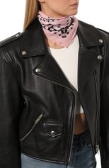 Женский хлопковый платок DESTIN розового цвета, арт. DDS3MAT/C0TBA | Фото 3 (Принт: С принтом; Материал: Текстиль, Хлопок)