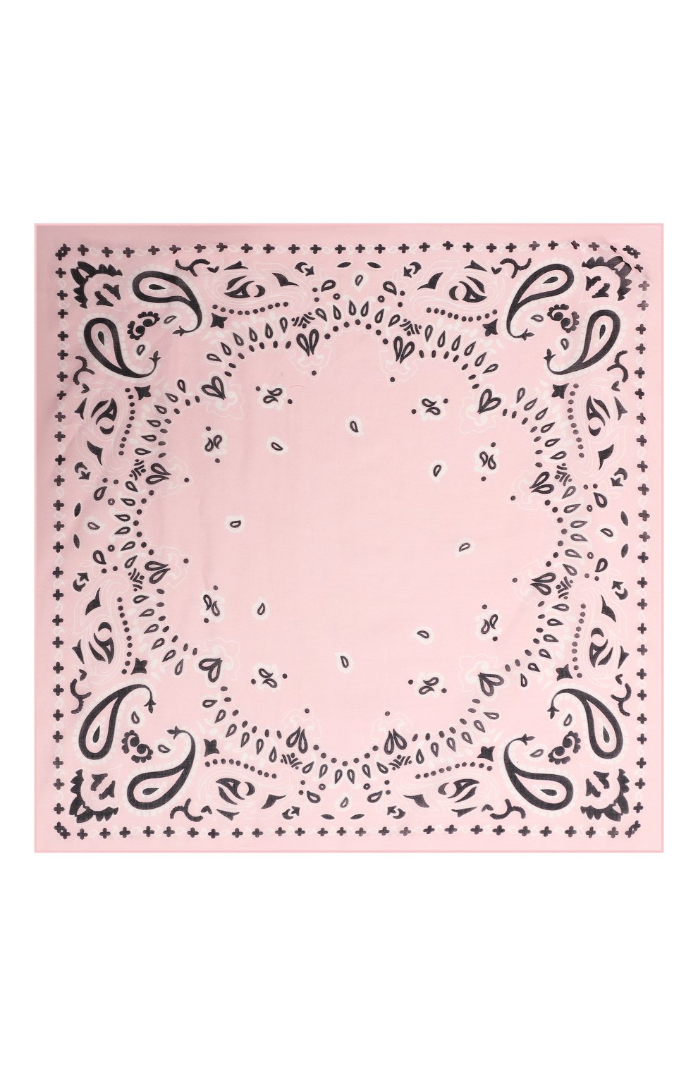 Женский хлопковый платок DESTIN розового цвета, арт. DDS3MAT/C0TBA | Фото 4 (Принт: С принтом; Материал: Текстиль, Хлопок)