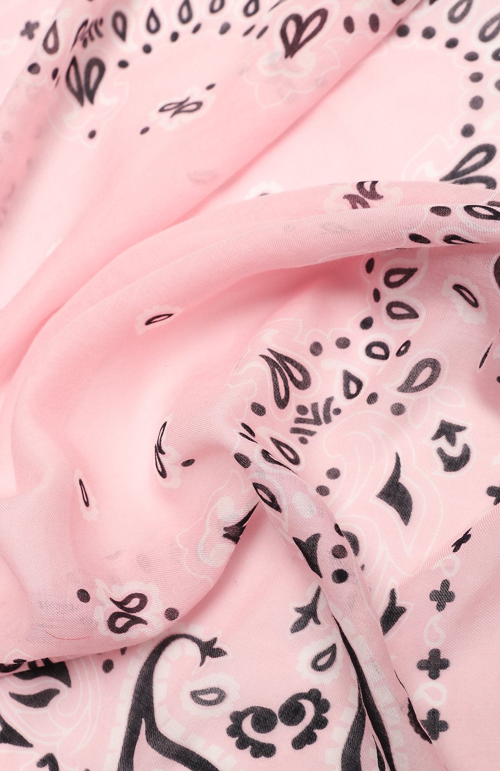 Женский хлопковый платок DESTIN розового цвета, арт. DDS3MAT/C0TBA | Фото 5 (Принт: С принтом; Материал: Текстиль, Хлопок)