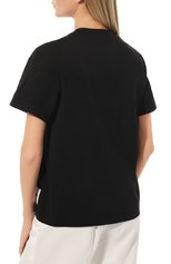 Женская комплект из трех футболок JIL SANDER черного цвета, арт. J40GC0001/J45048 | Фото 4 (Принт: Без принта; Рукава: Короткие; Длина (для топов): Стандартные; Материал внешний: Хлопок; Женское Кросс-КТ: Футболка-одежда; Стили: Кэжуэл)