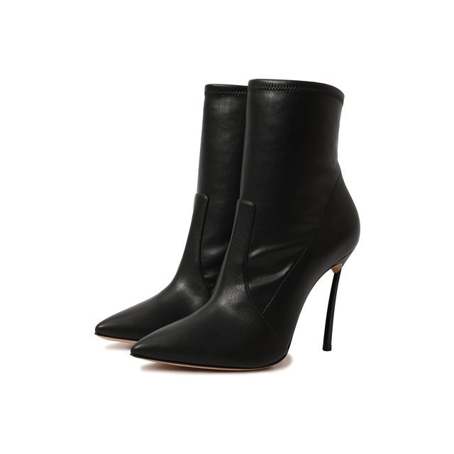 фото Кожаные ботильоны casadei