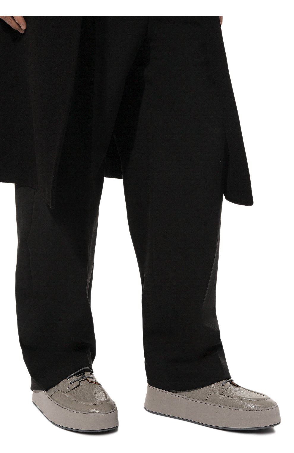 Мужские кожаные дерби MARSELL серого цвета, арт. MM4130/188 | Фото 3 (Материал внутренний: Натуральная кожа; Стили: Классический)