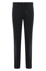 Мужские шерстяные брюки STEFANO RICCI темно-синего цвета, арт. M1T2400311/T011HC | Фото 1 (Материал внешний: Шерсть; Длина (брюки, джинсы): Стандартные; Случай: Повседневный; Стили: Кэжуэл)