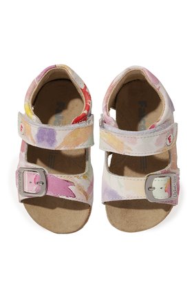 Детские кожаные сандалии FALCOTTO разноцветного цвета, арт. 1500737/A1/19 | Фото 4 (Материал внутренний: Натуральная кожа)
