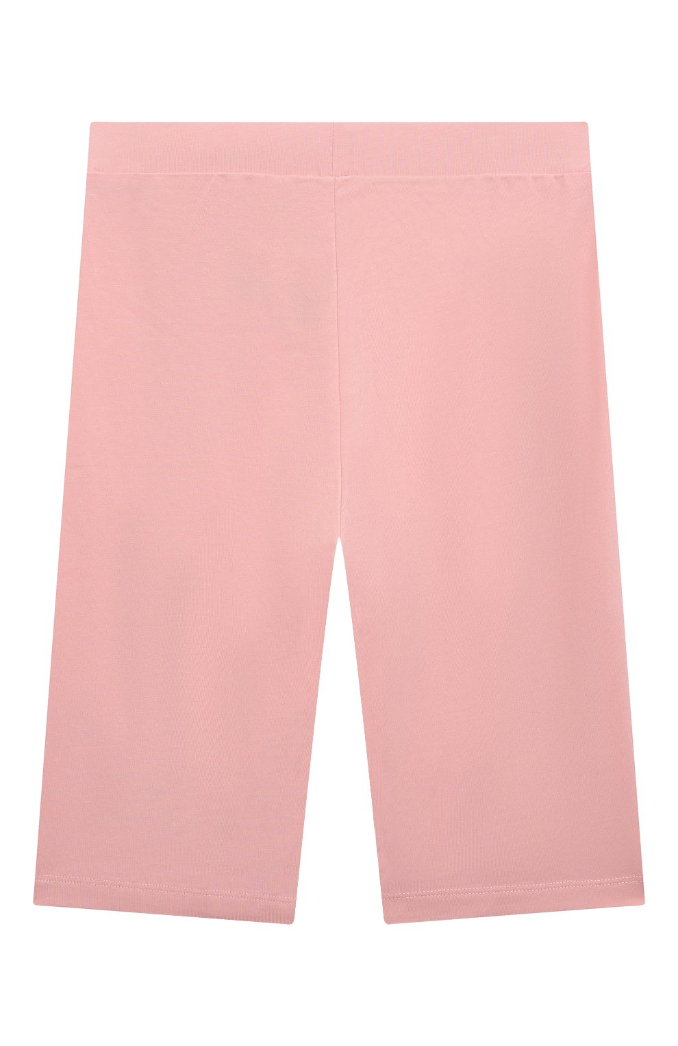 Детские хлопковые шорты MOSCHINO розового цвета, арт. HDQ00Y/LBA10/6 | Фото 2 (Случай: Повседневный; Материал внешний: Хлопок)
