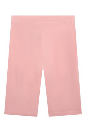 Детские хлопковые шорты MOSCHINO розового цвета, арт. HDQ00Y/LBA10/6 | Фото 2 (Случай: Повседневный; Материал внешний: Хлопок)