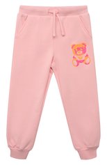 Детская комплект из свитшота и брюк MOSCHINO светло-розового цвета, арт. HUK039/LCA32/4 | Фото 5 (Девочки Кросс-КТ: Костюмы-спорт; Рукава: Длинные; Материал внешний: Хлопок)