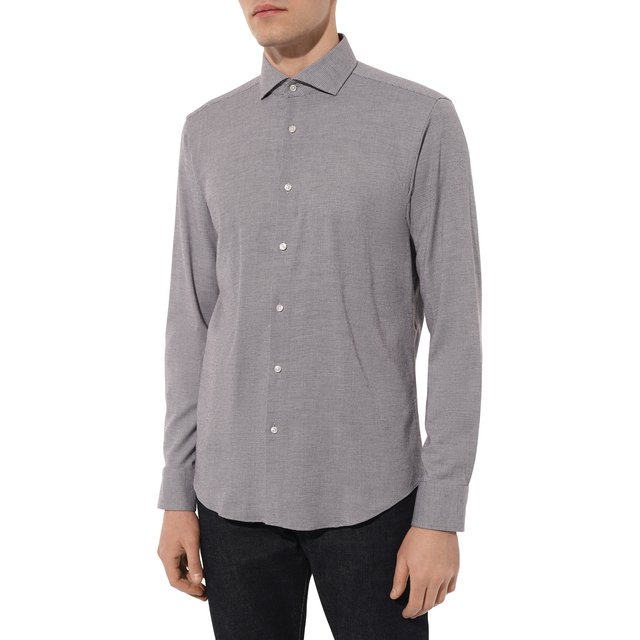 фото Хлопковая рубашка boss