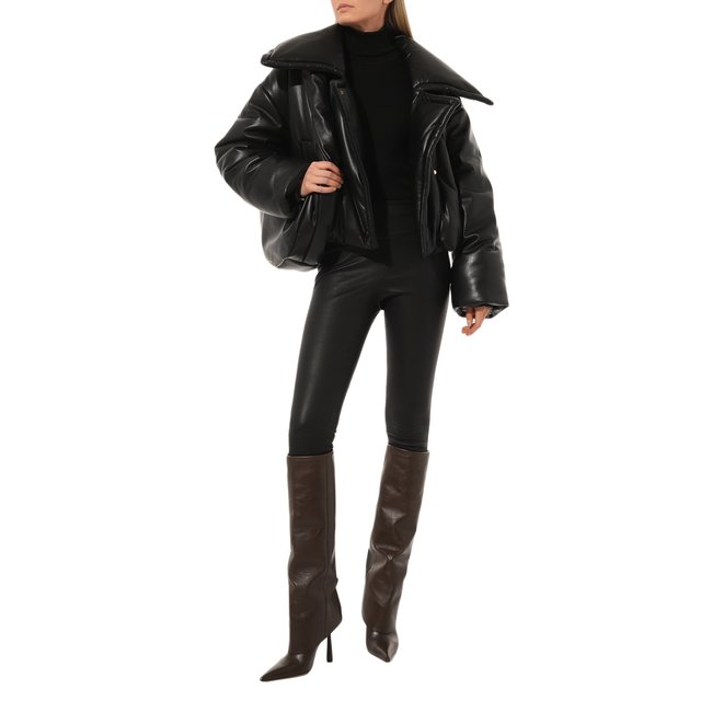 фото Кожаные брюки theory