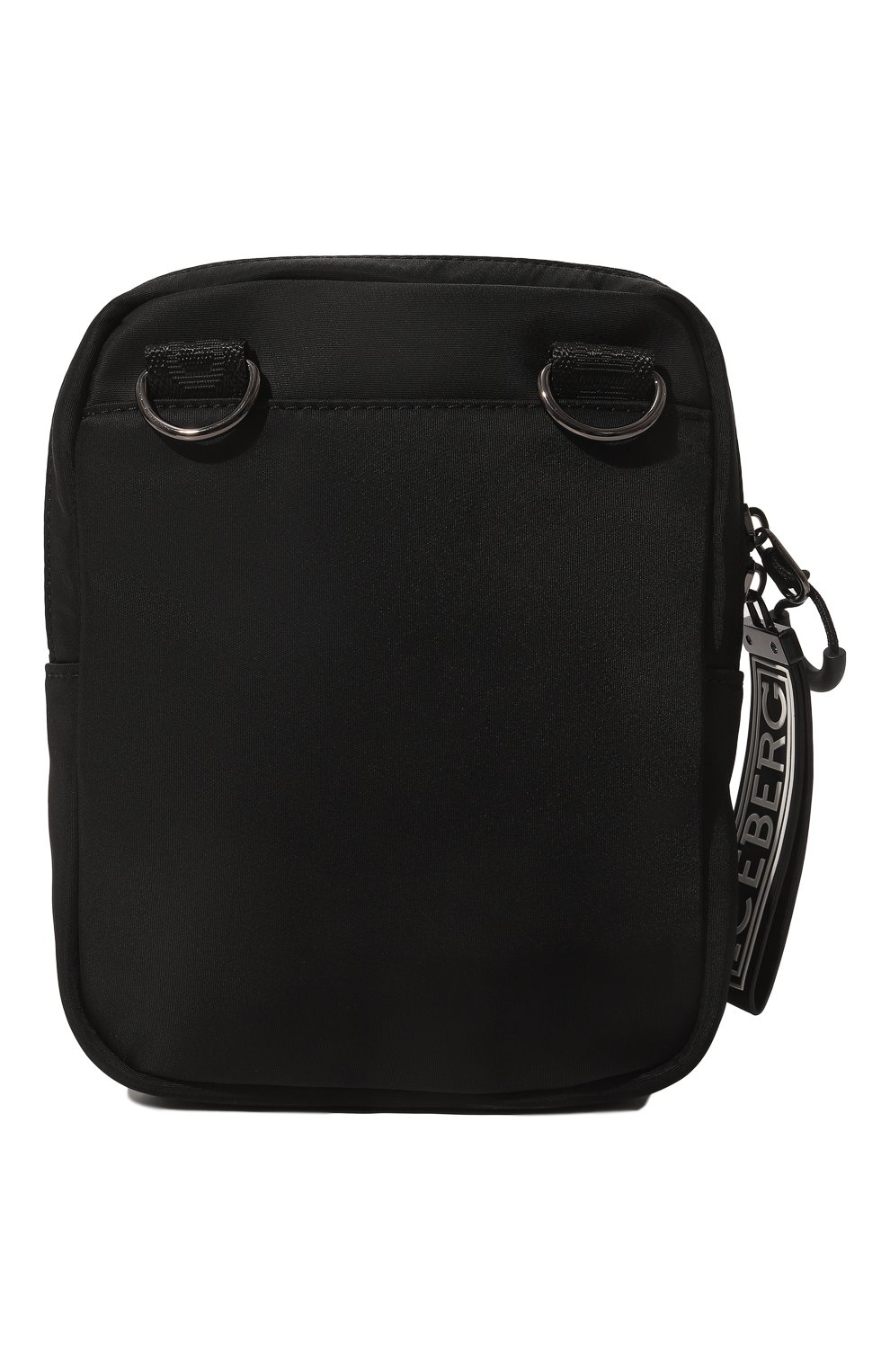 Мужская текстильная сумка ICEBERG черного цвета, арт. P1P/720H/6905 | Фото 6 (Ремень/цепочка: На ремешке; Материал: Текстиль; Размер: small)