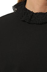 Женский хлопковый свитшот GOEN.J черного цвета, арт. GJ22AW-T11 | Фото 5 (Рукава: Длинные; Длина (для топов): Стандартные; Материал внешний: Хлопок; Стили: Спорт-шик; Женское Кросс-КТ: Свитшот-одежда)