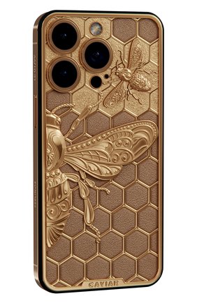 Мужского чехол для iphone 14 pro max honey bee CAVIAR золотого цвета, арт. 121024_14max_1024 | Фото 2