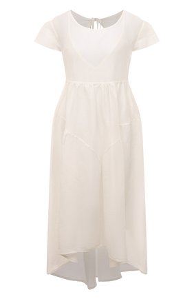 Женское платье изо льна и шелка MAURIZIO белого цвета, арт. MZS3/W06500175 | Фото 1