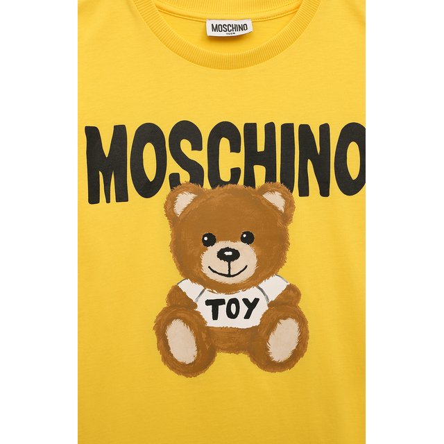 Хлопковая футболка Moschino H0M03R/LAA23/10-14 Фото 3