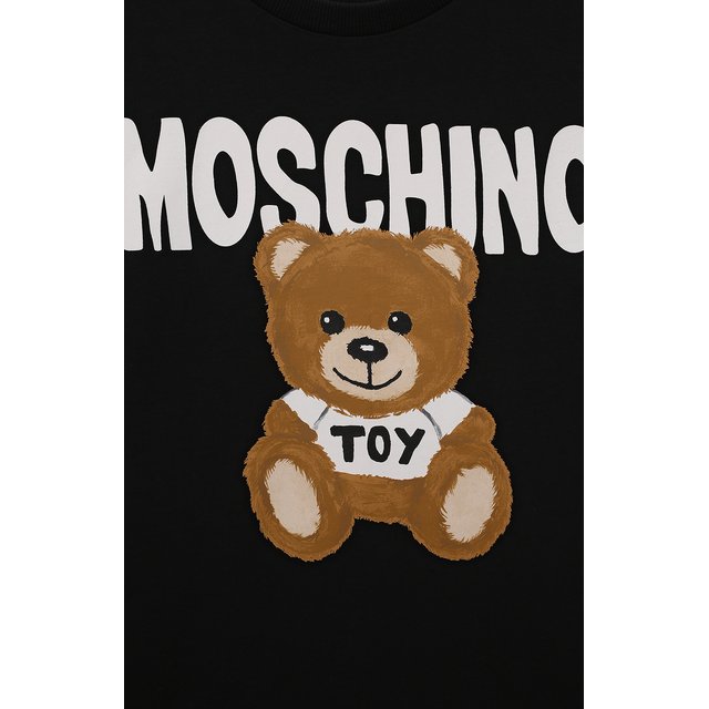 Хлопковая футболка Moschino H0M03R/LAA23/4-8 Фото 3