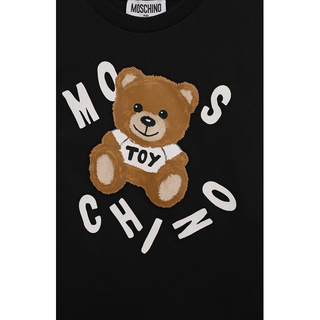 Хлопковая футболка Moschino H0M03U/LAA23/4-8 Фото 3