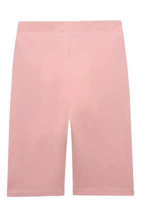 Детские хлопковые шорты MOSCHINO розового цвета, арт. HDQ00Y/LBA10/10-14 | Фото 2 (Случай: Повседневный; Материал внешний: Хлопок)
