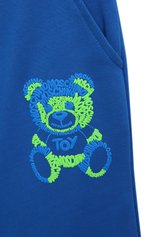 Детская комплект из свитшота и брюк MOSCHINO синего цвета, арт. HUK039/LCA32/4-8 | Фото 7 (Девочки Кросс-КТ: Костюмы-спорт; Рукава: Длинные; Материал внешний: Хлопок)