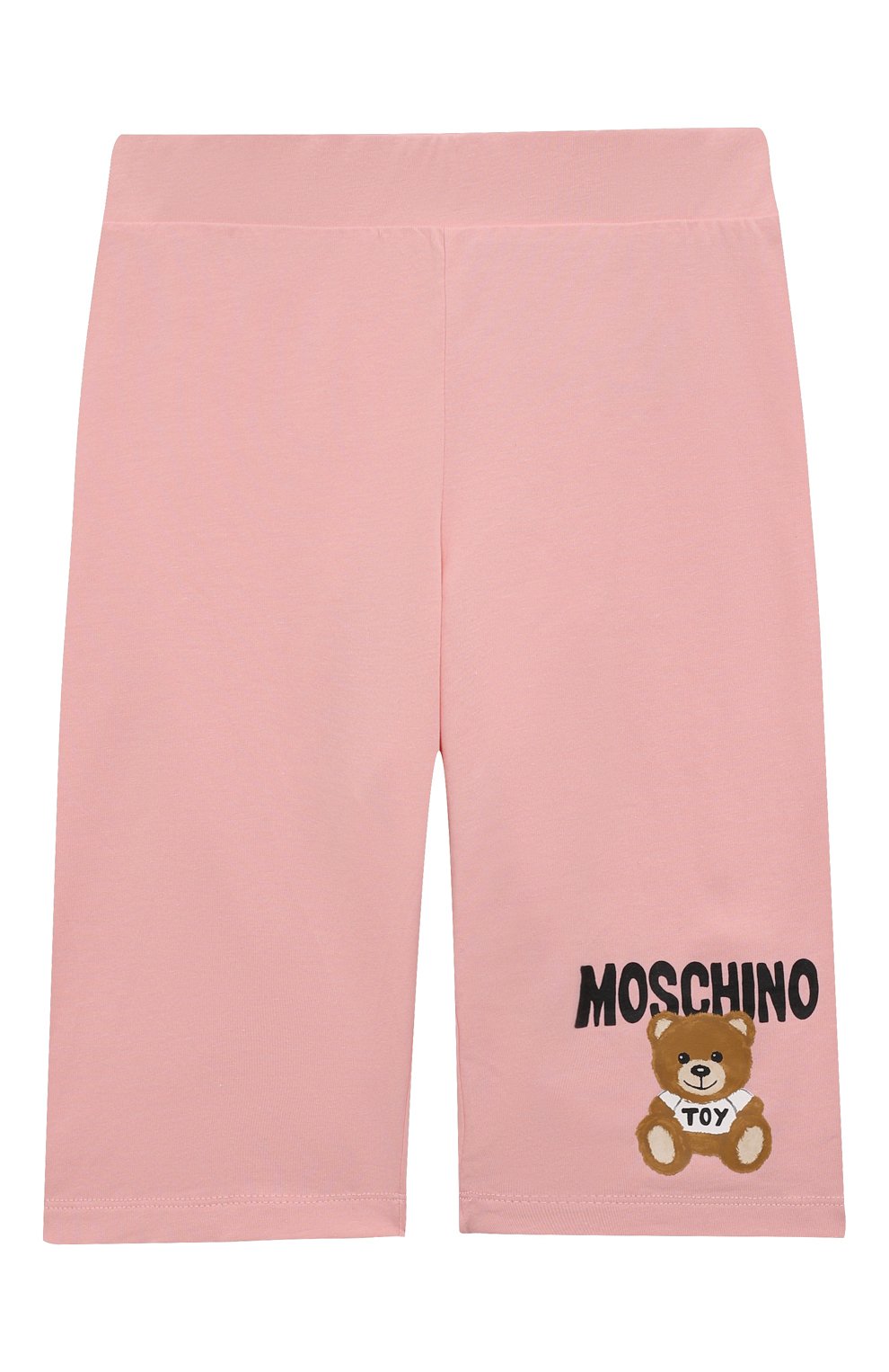 Детские хлопковые шорты MOSCHINO розового цвета, арт. HDQ00Y/LBA10/4-8 | Фото 1 (Случай: Повседневный; Материал внешний: Хлопок)