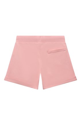 Детские хлопковые шорты MOSCHINO светло-розового цвета, арт. HDQ000/LDA00/4-8 | Фото 2 (Случай: Повседневный; Материал внешний: Хлопок)