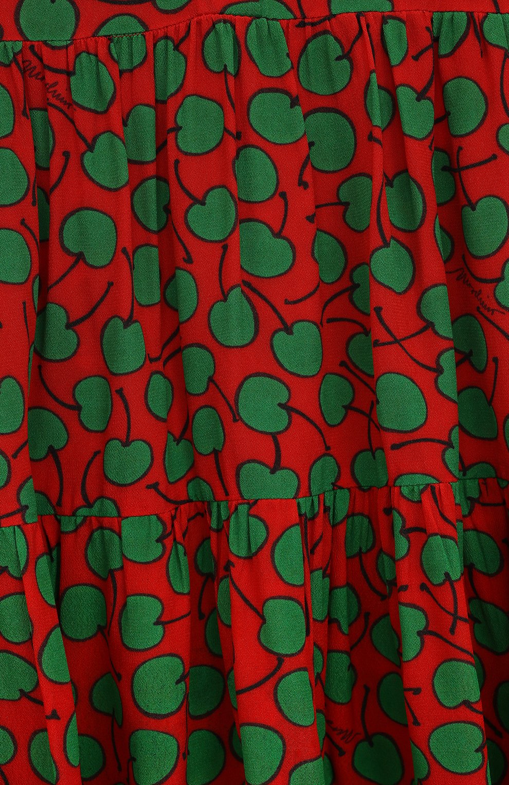 Детское платье из вискозы MOSCHINO разноцветного цвета, арт. HDV0D5/L1B06/4-8 | Фото 3 (Рукава: Короткие; Случай: Повседневный; Материал внешний: Вискоза)