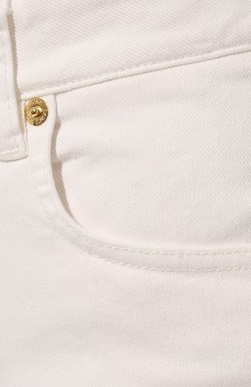 Женские джинсовые шорты DOLCE & GABBANA белого цвета, арт. FTB47D/G8GF5 | Фото 5 (Женское Кросс-КТ: Шорты-одежда; Кросс-КТ: Деним; Длина Ж (юбки, платья, шорты): Мини; Материал внешний: Хлопок, Деним)