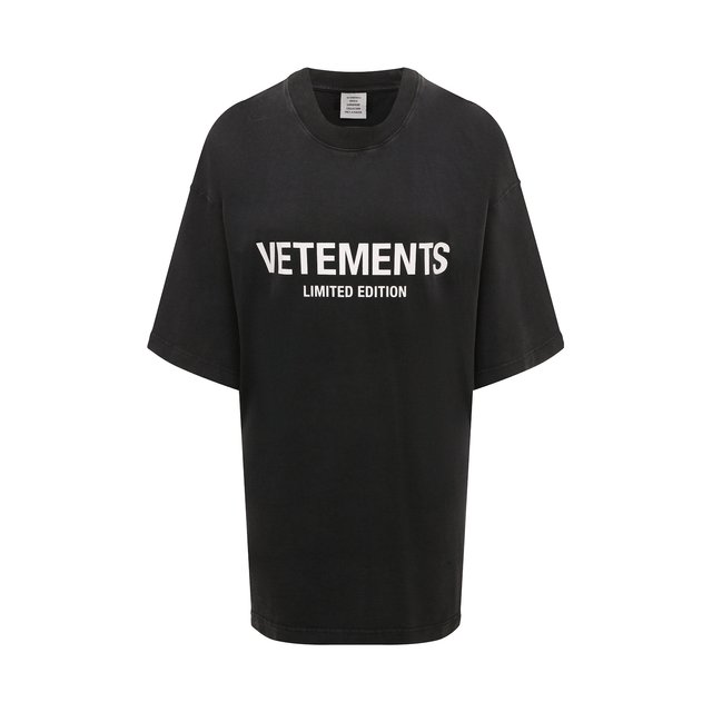 Хлопковая футболка VETEMENTS UE63TR720X