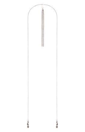 Женские цепочка для очков CAROLINE ABRAM серебряного цвета, арт. CHAINETTE TRI0 METALL SINGLE SILVER | Фото 1 (Тип очков: Цепочка; Материал: Металл)