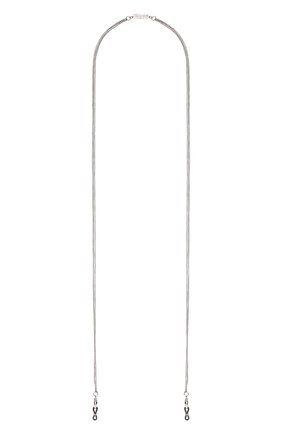Женские цепочка для очков CAROLINE ABRAM серебряного цвета, арт. CHAINETTE TRI0 METALL TRIPLE SILVER | Фото 1 (Тип очков: Цепочка; Материал: Металл)