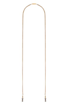 Женские цепочка для очков CAROLINE ABRAM золотого цвета, арт. CHAINETTE TRI0 METALL TRIPLE BR0WN | Фото 1 (Тип очков: Цепочка; Материал: Металл)