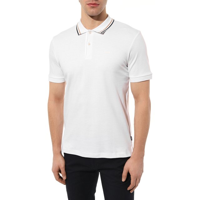 фото Хлопковое поло boss