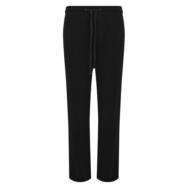 Хлопковые брюки James Perse MXA1161/BLK, цвет чёрный, размер 52