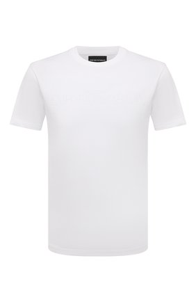 Мужская хлопковая футболка EMPORIO ARMANI белого цвета, арт. 8N1TD2/1JGYZ | Фото 1