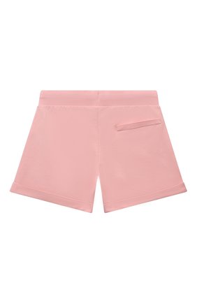 Детские хлопковые шорты MOSCHINO светло-розового цвета, арт. HDQ000/LDA00/10-14 | Фото 2 (Случай: Повседневный; Материал внешний: Хлопок)