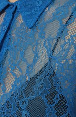 Женская блузка PINKO голубого цвета, арт. 100368-7585 | Фото 5 (Рукава: Длинные; Материал внешний: Синтетический материал; Длина (для топов): Стандартные; Принт: С принтом; Стили: Романтичный)