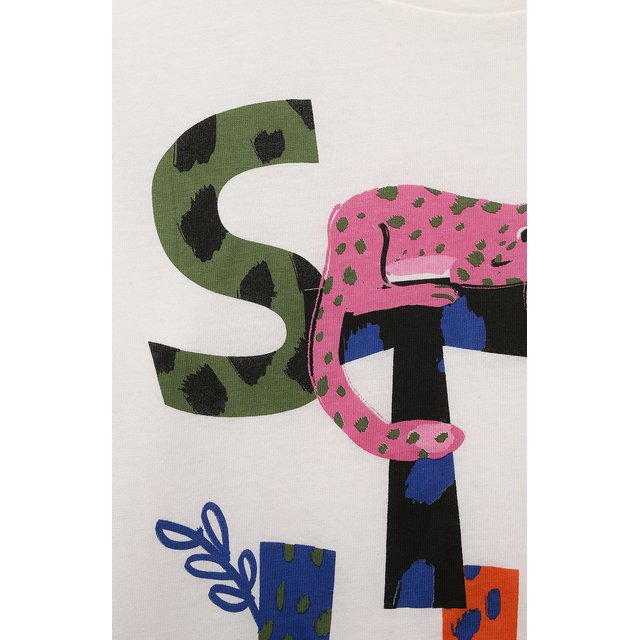 Хлопковая футболка Stella McCartney TS8D01 Фото 3