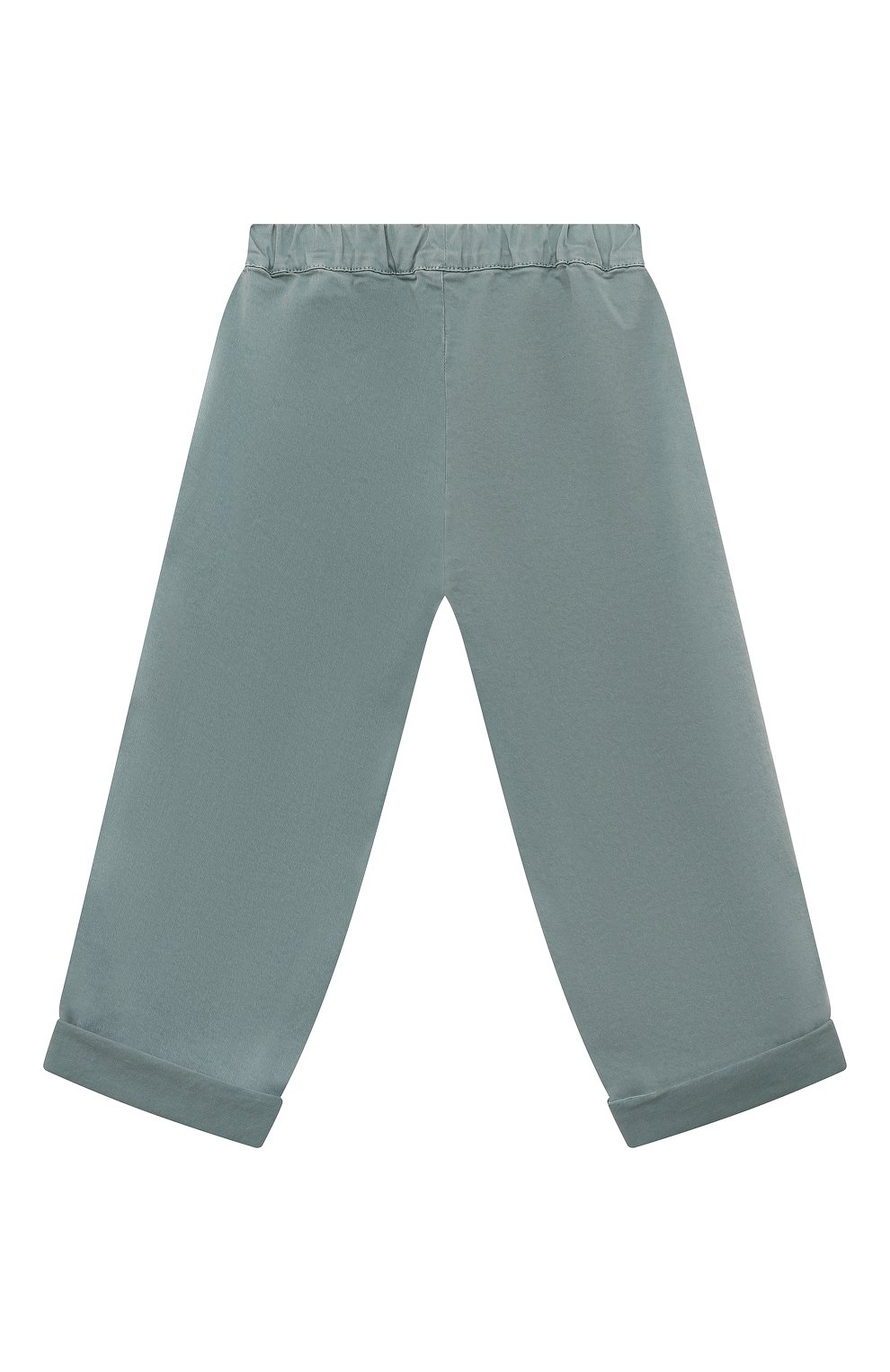 Детские хлопковые брюки IL GUFO зеленого цвета, арт. P23PL374C6034/2A-4A | Фото 2 (Случай: Повседневный; Материал внешний: Хлопок)