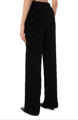 Женские бархатные брюки DOLCE & GABBANA черного цвета, арт. FTCKJT/FJ7DL | Фото 4 (Длина (брюки, джинсы): Удлиненные; Силуэт Ж (брюки и джинсы): Широкие; Женское Кросс-КТ: Брюки-одежда; Материал внешний: Хлопок)